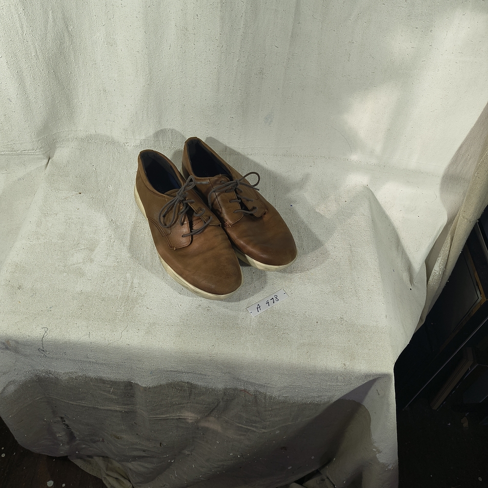 Cole Haan Men's Size 10 Tan Lace Up Leather Oxfords